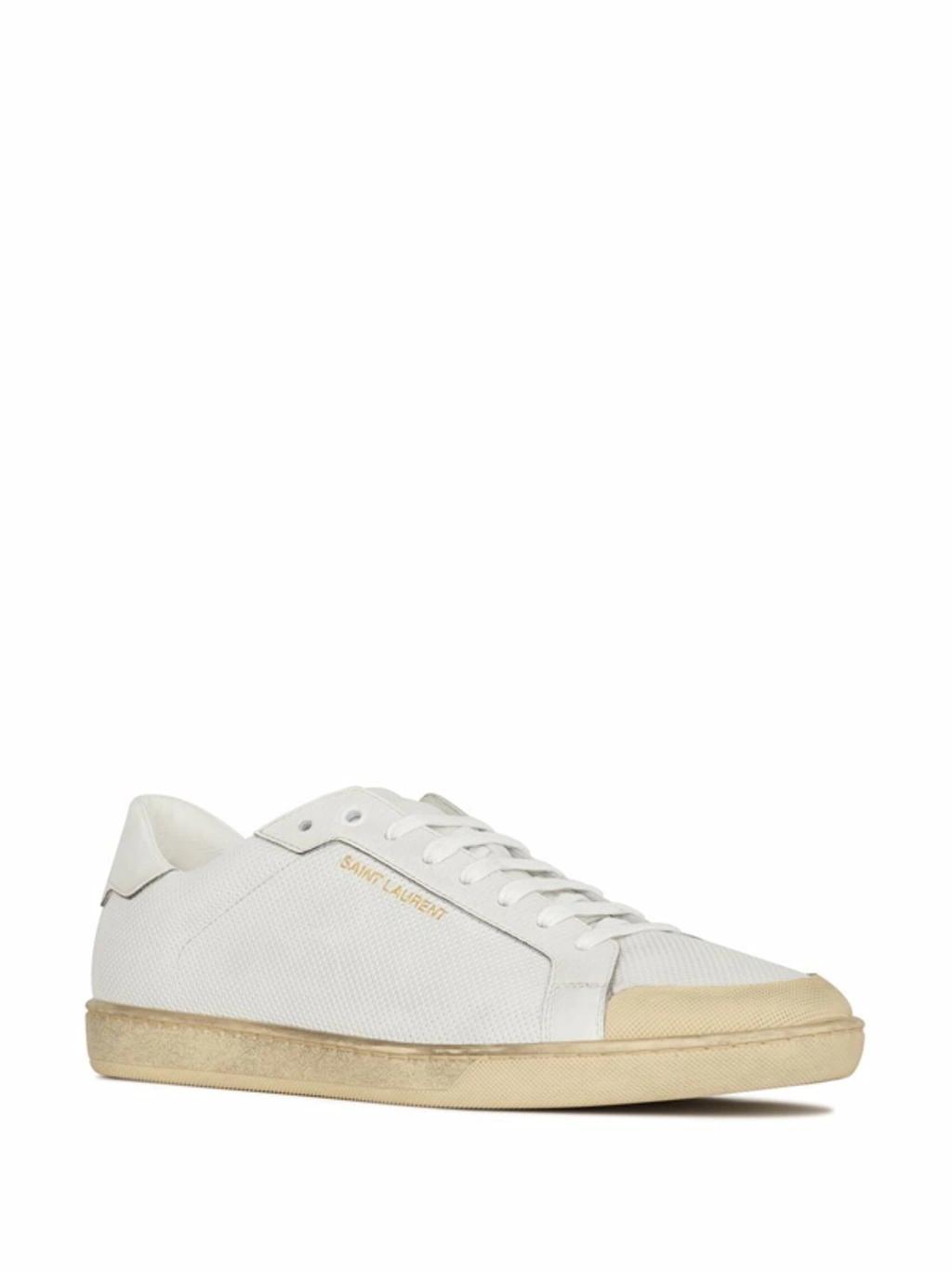 'court Classic Sl/39' Low-top Leather Sneakers In White Product Image