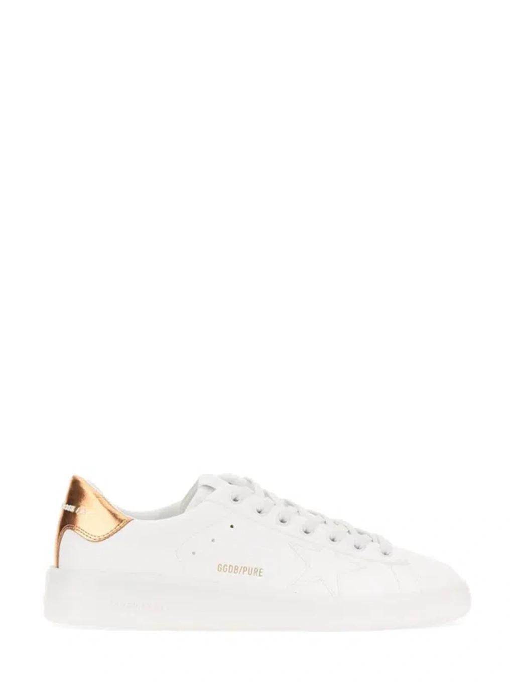 Pure-star Lace-up Sneakers In White Product Image