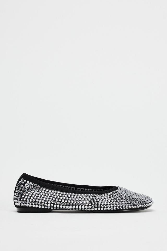 RHINESTONE BALLET FLATS Product Image