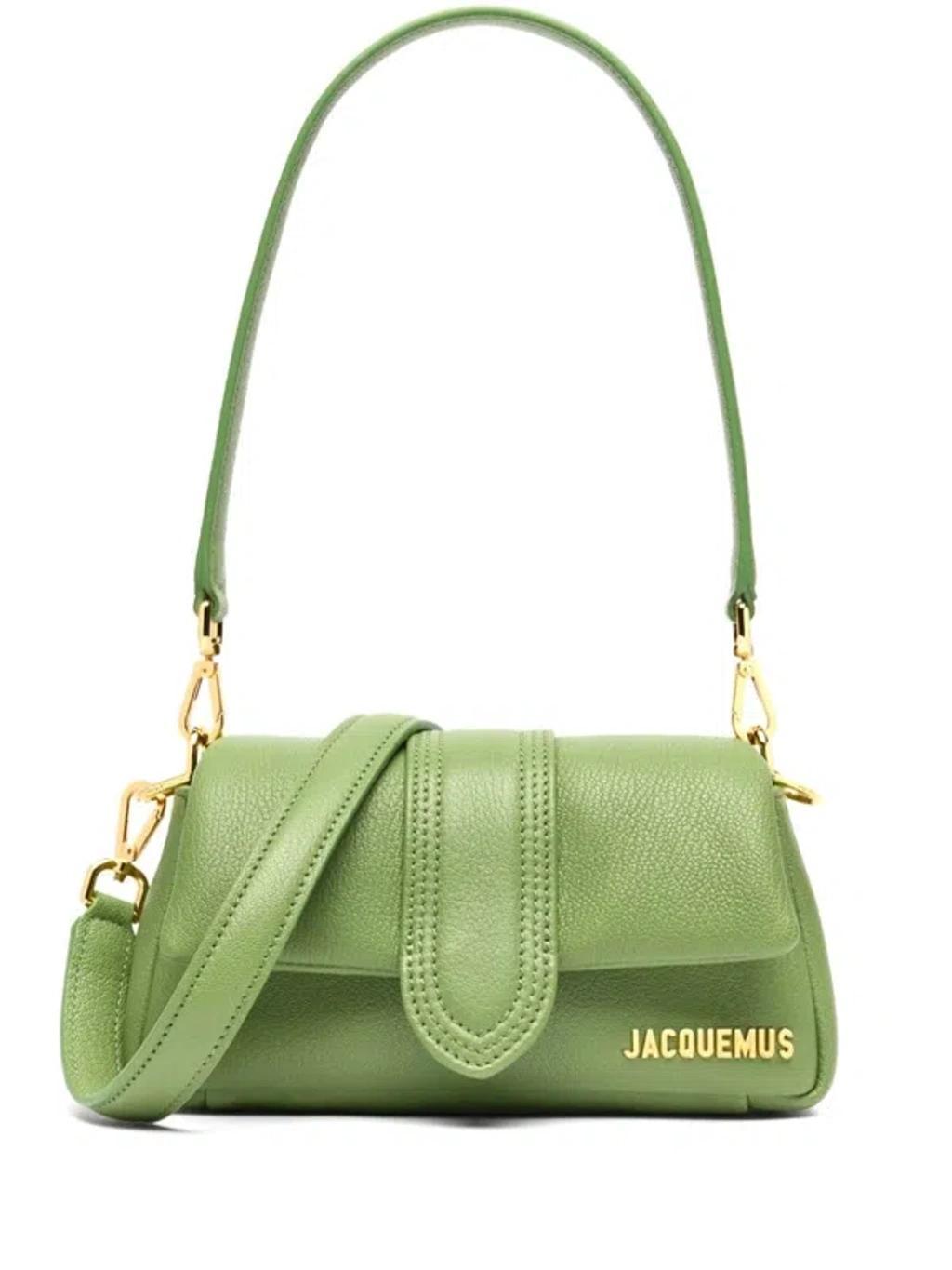 JACQUEMUS Le Petit Bambimou Leather Shoulder Bag In Green Product Image