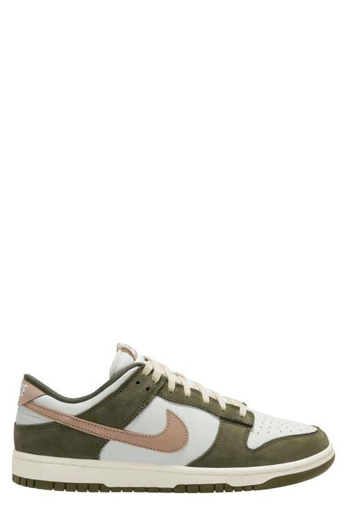 NIKE Dunk Low Retro Premium Sneakers Medium Olive / Summit White In Green Product Image