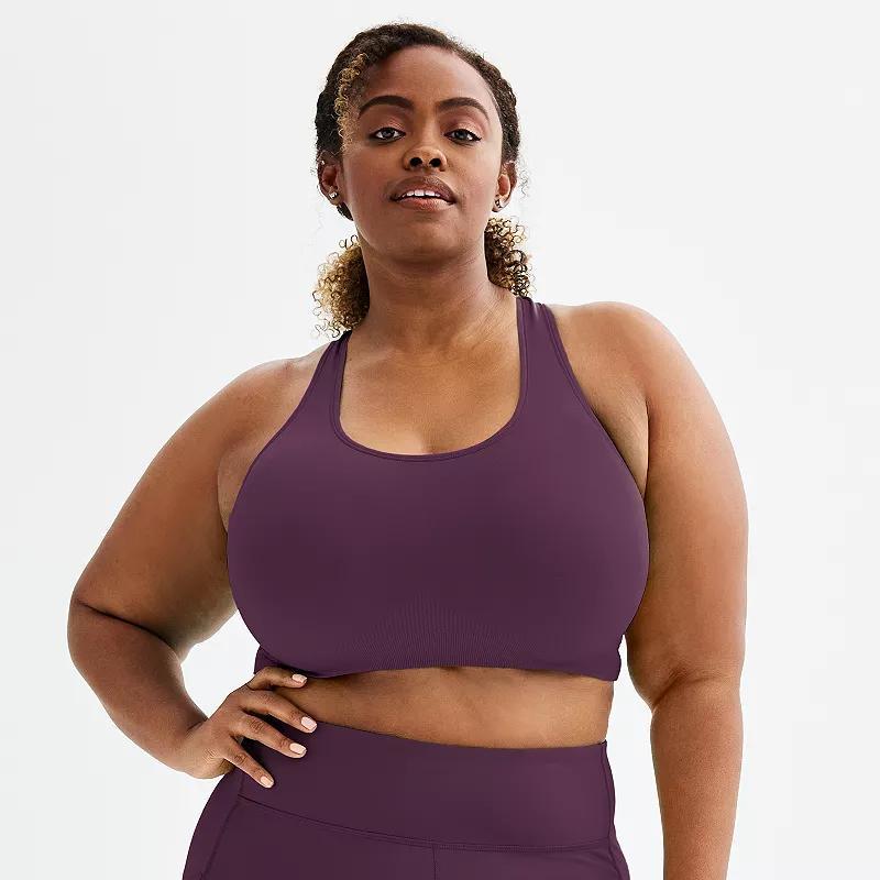 Plus Size Tek Gear Seamless Low-Impact Sports Bra, Womens Product Image