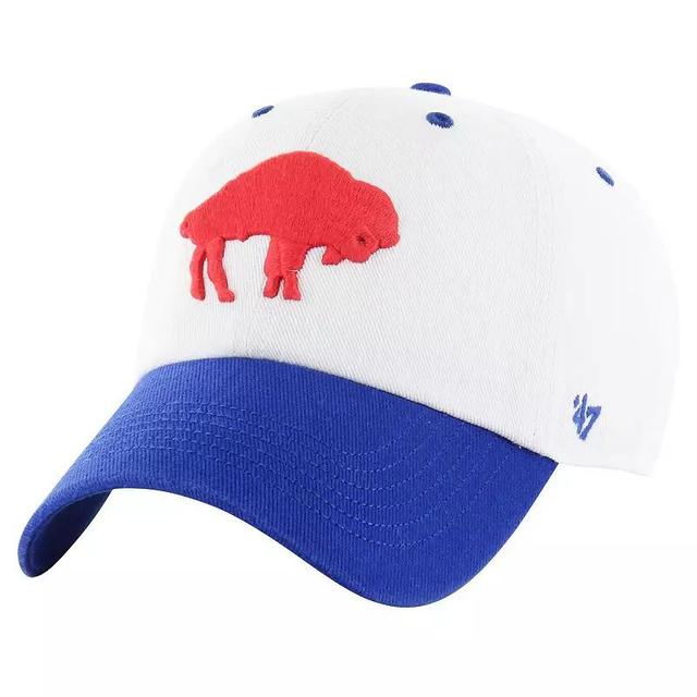 Mens 47 /Royal Buffalo Bills Double Header Diamond Legacy Clean Up Adjustable Hat Product Image