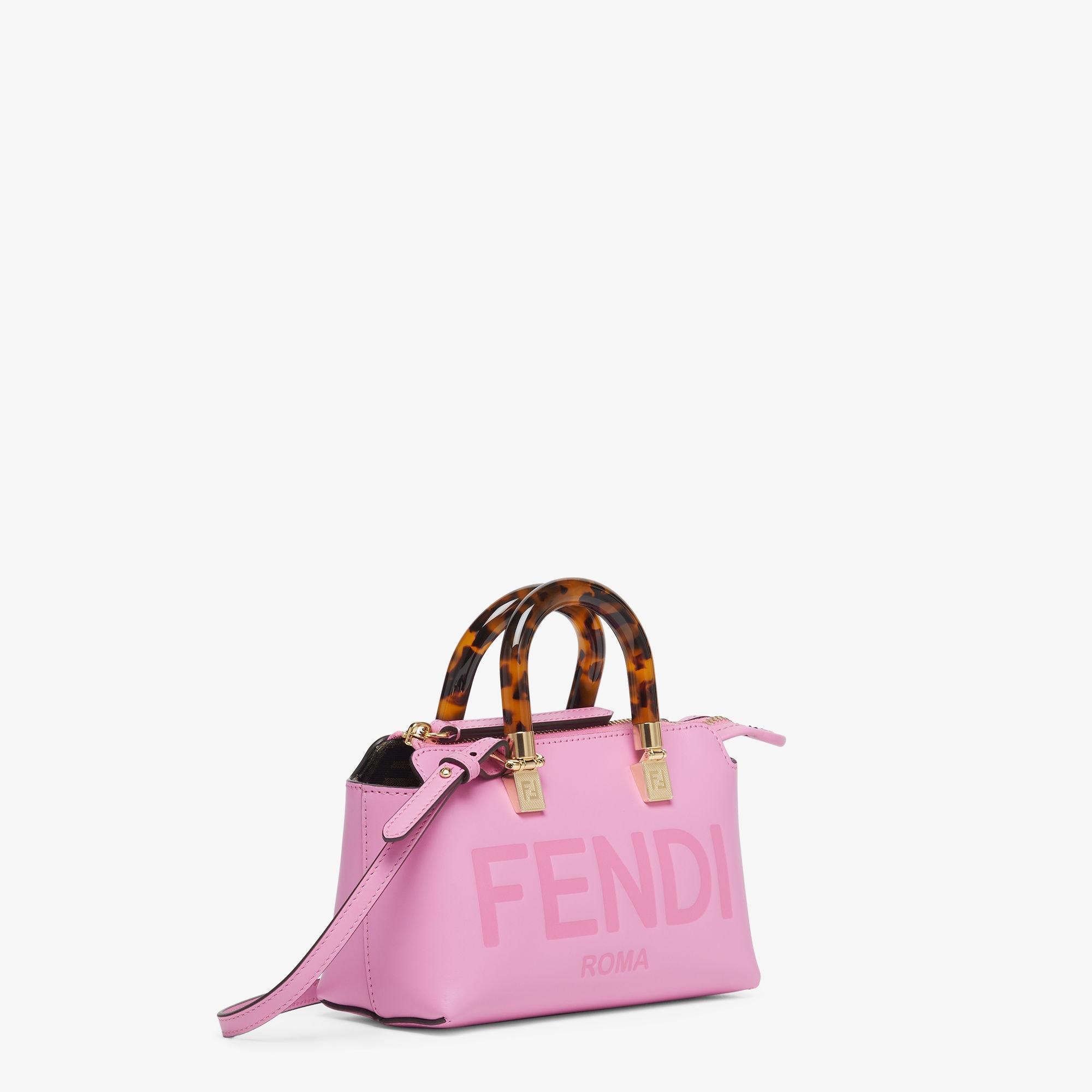 By The Way MiniPink leather small Boston bag Product Image