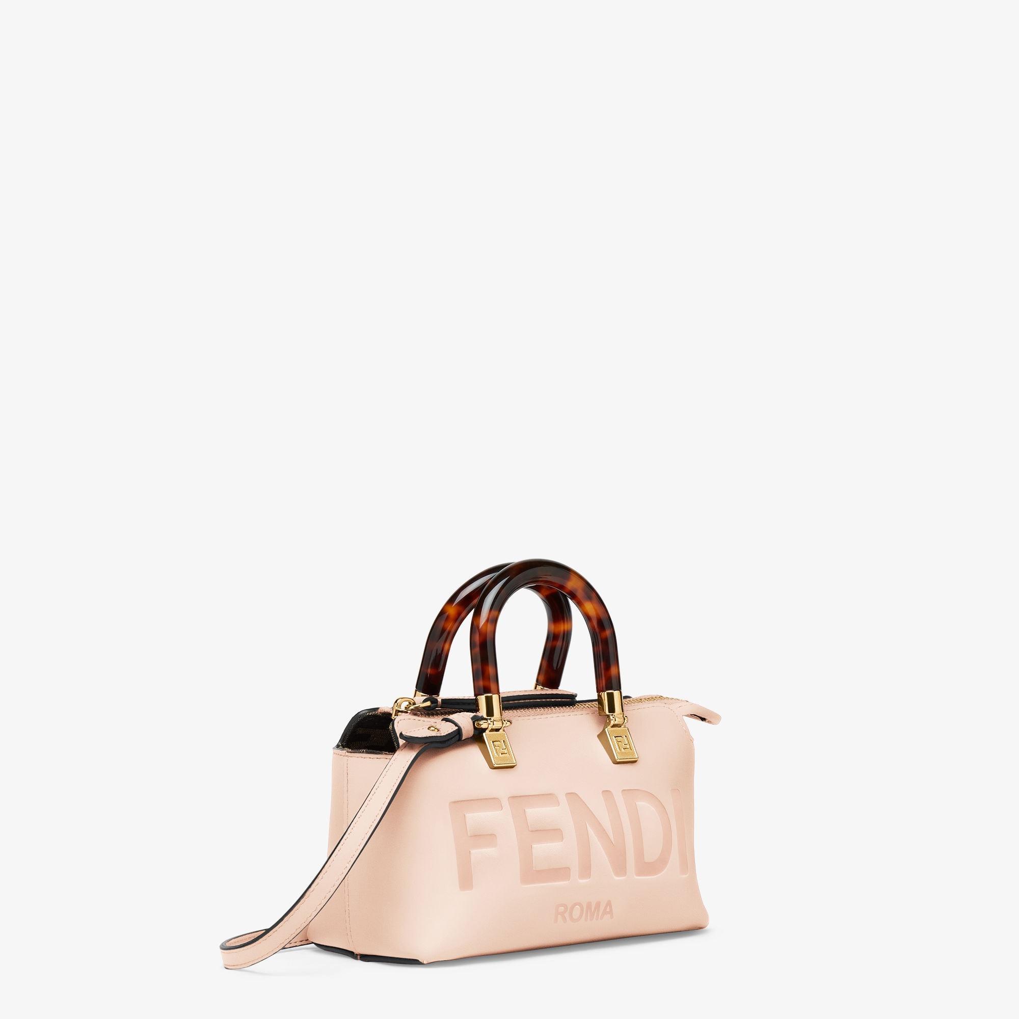 By The Way MiniSmall Boston bag in light pink leather Product Image