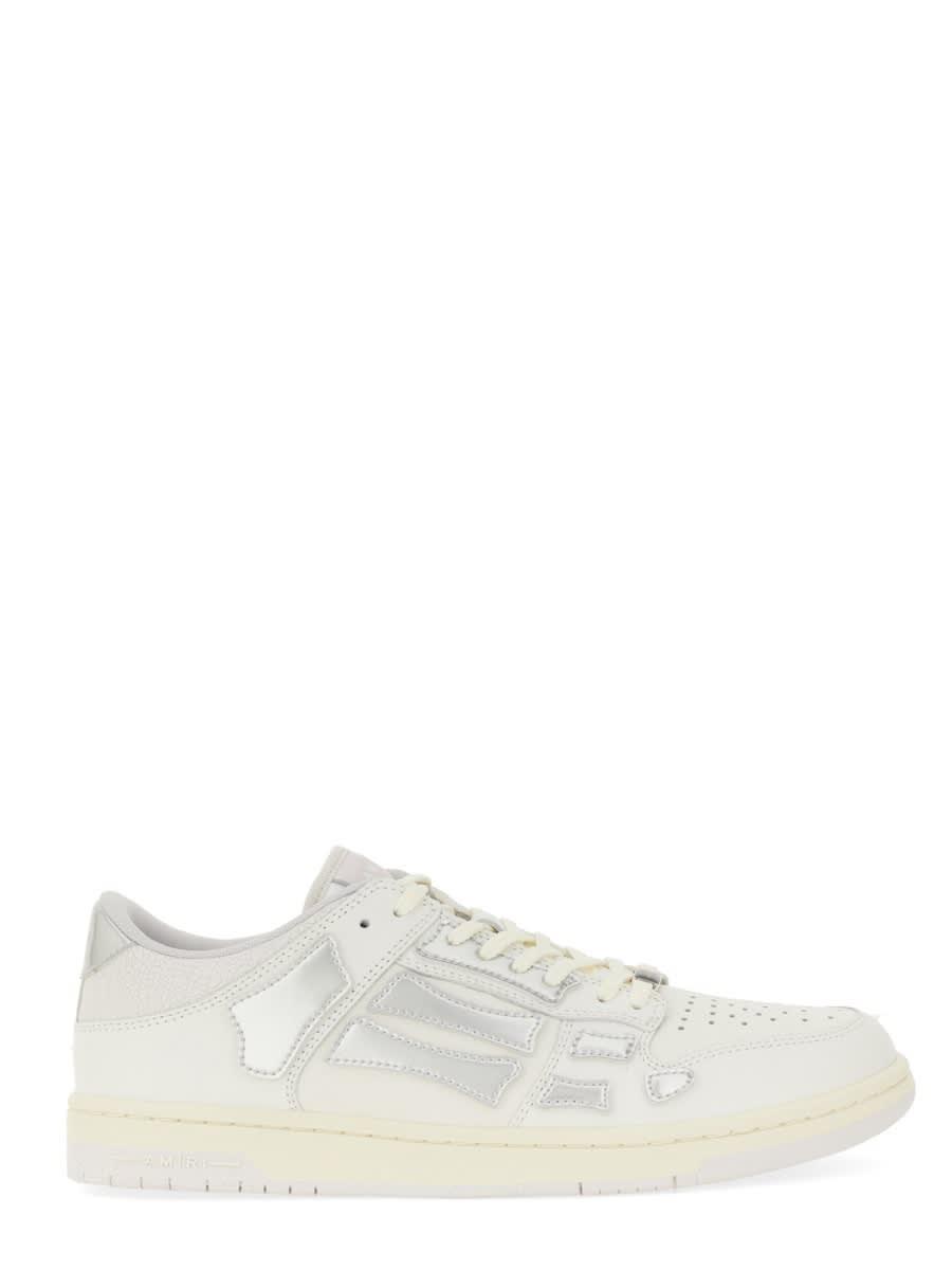 "metallic Skel" Sneaker In White Product Image