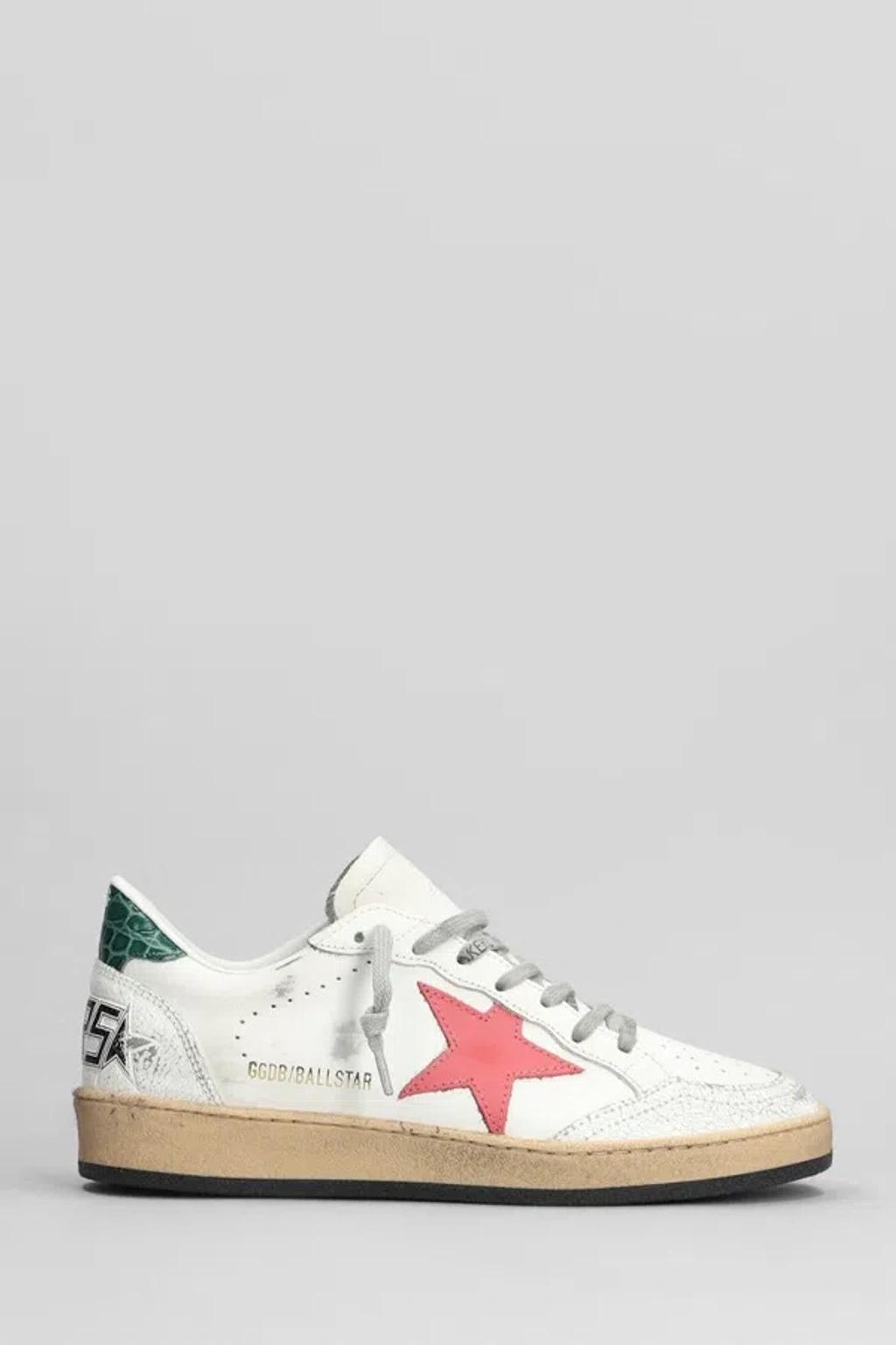 GOLDEN GOOSE Leather Sneakers In White Product Image