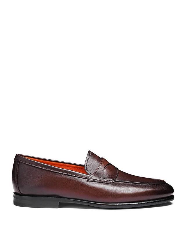 Santoni Mens Carlos Slip On Penny Loafers Product Image