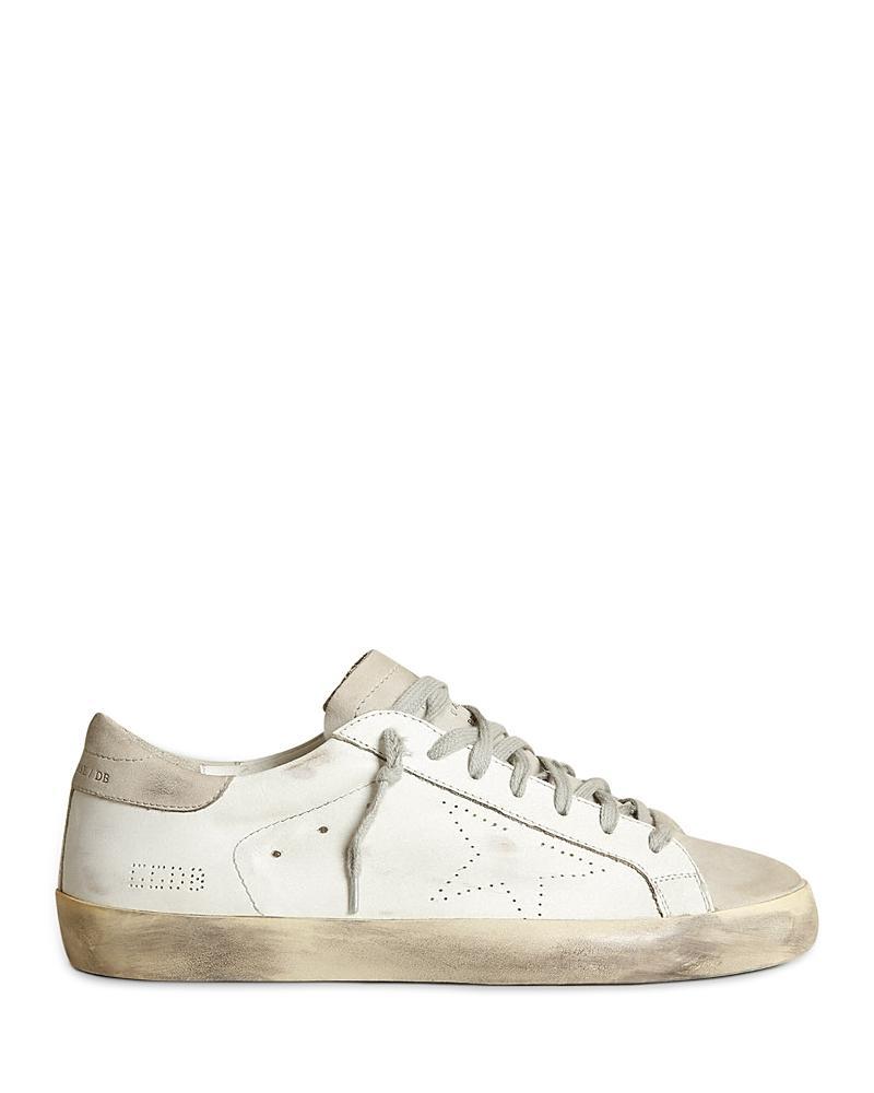 Golden Goose Mens Super Star Lace Up Sneakers Product Image