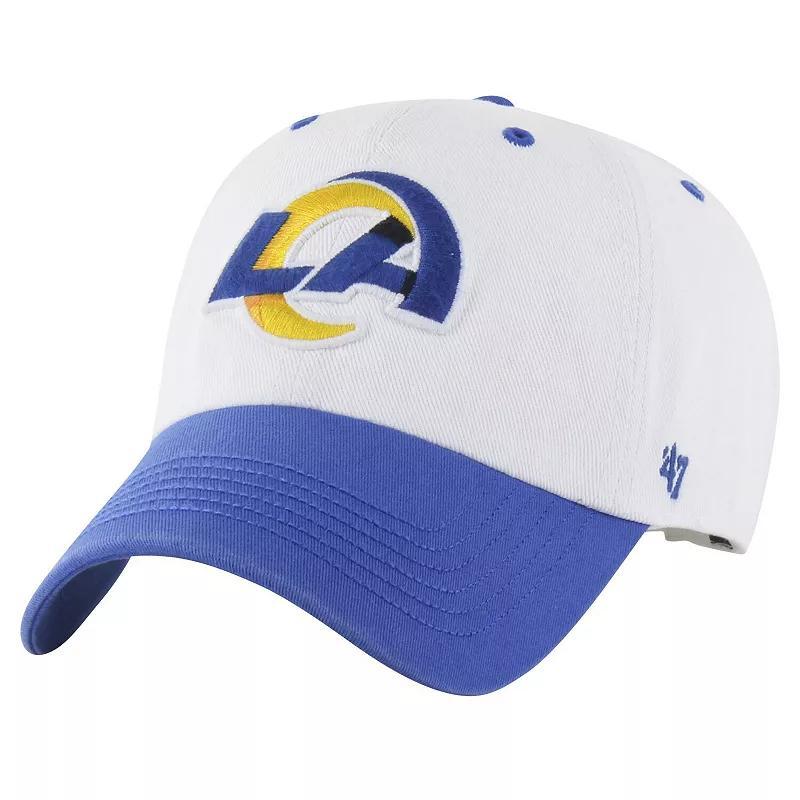 Mens 47 /Royal Los Angeles Rams Double Header Diamond Clean Up Adjustable Hat Product Image