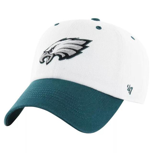 Mens 47 /Midnight Green Philadelphia Eagles Double Header Diamond Clean Up Adjustable Hat Product Image