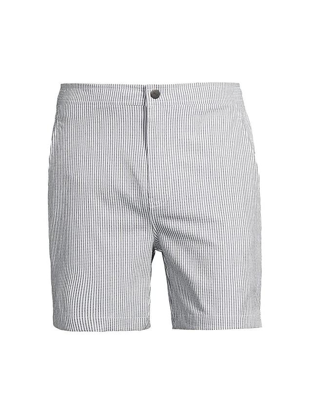 Mens Calder Seersucker Flat Front Shorts Product Image