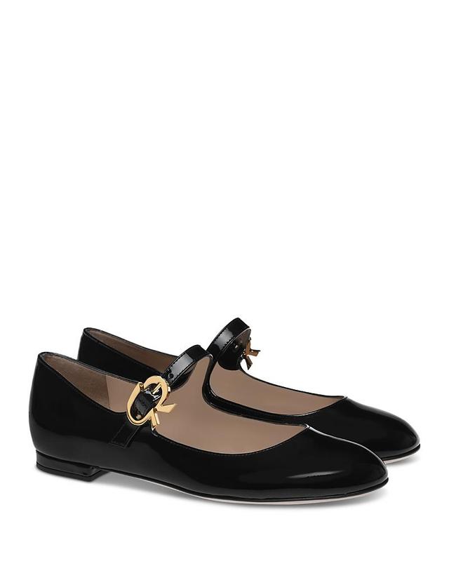 Gianvito Rossi Womens Mary Ribbon 05 Ballet Flats Product Image