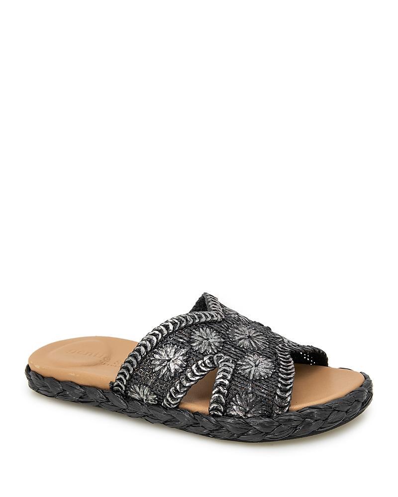 Gentle Souls by Kenneth Cole Womens Tristan Woven Slide Sandals Product Image