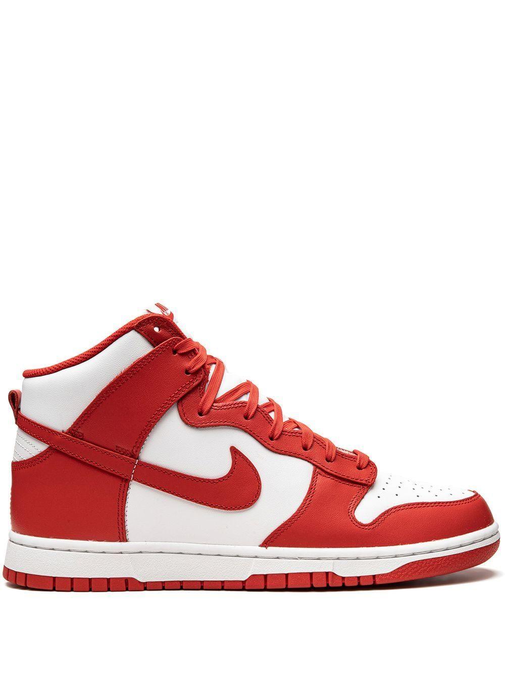 Dunk High Retro Sneakers In White Product Image