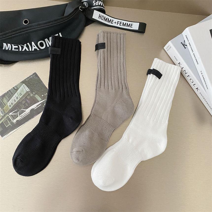 Color Block Crew Socks Product Image