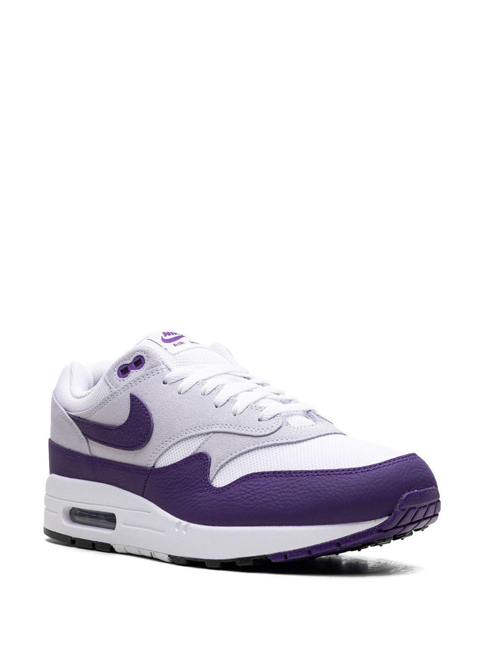 NIKE Air Max 1 Sc "field Purple" Sneakers In White/field Purple-black Product Image