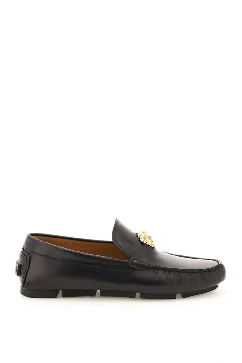 VERSACE Loafers In Black Product Image