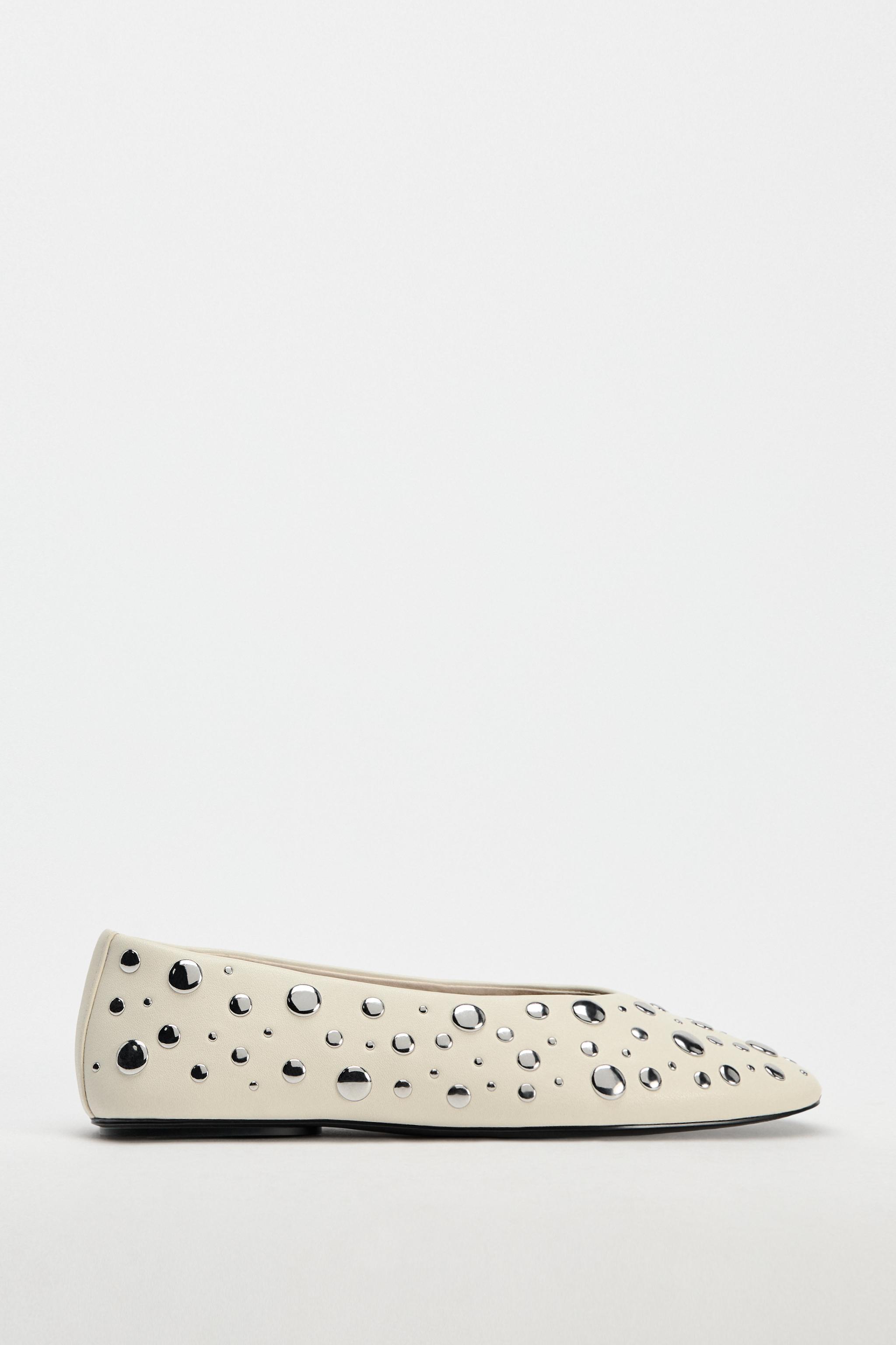 STUDDED BALLET FLATS Product Image