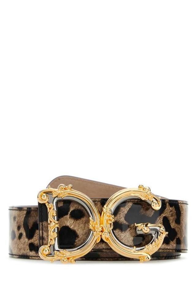 Logo Animalier Belt In Brown Product Image