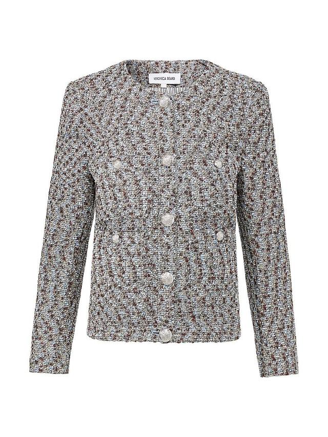 Veronica Beard Ferazia Metallic Tweed Jacket Product Image