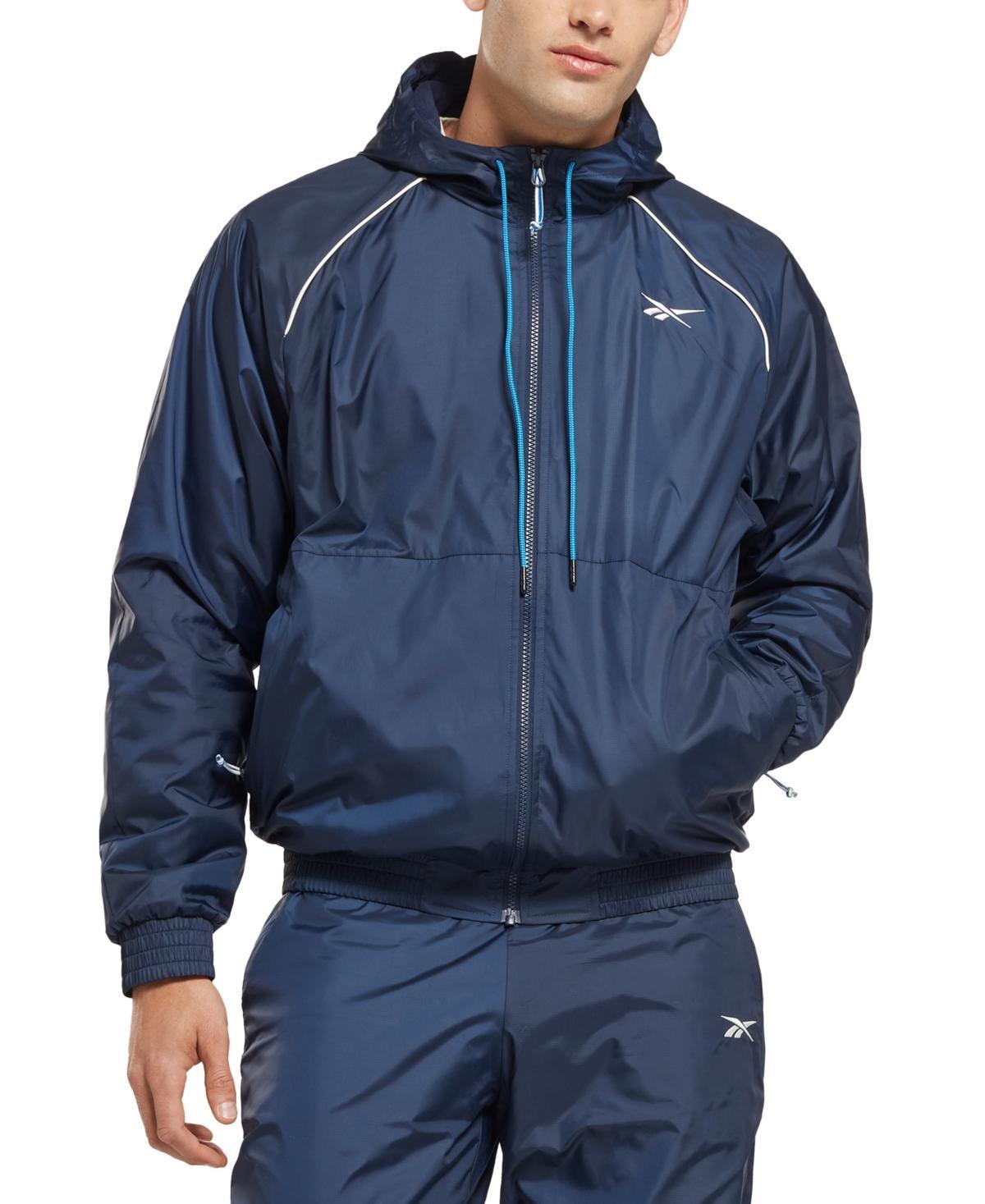 Reebok Mens Regular-Fit Fleece-Lined Hooded Dwr Jacket Product Image