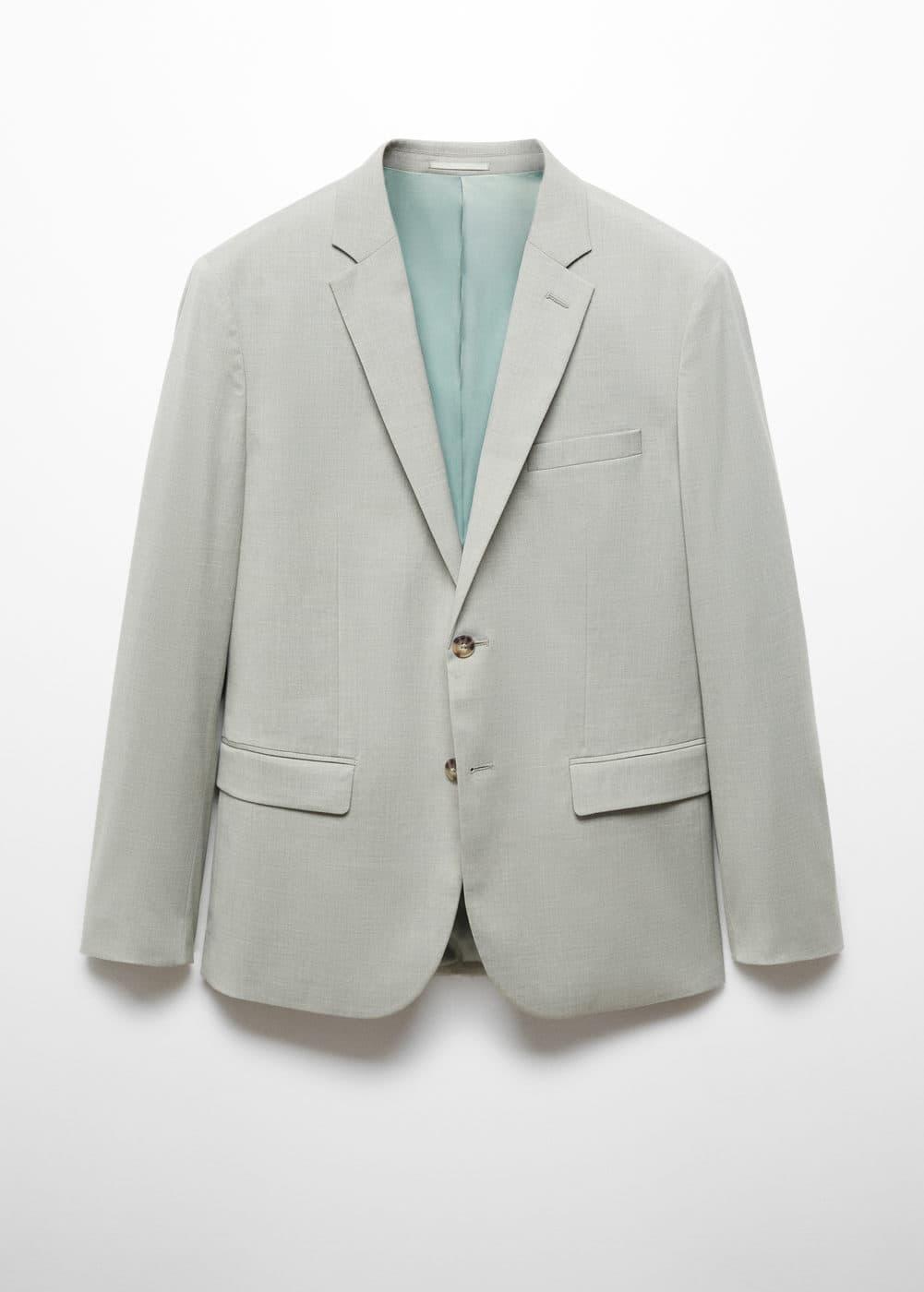 MANGO MAN - Super slim-fit suit blazer in stretch fabric greenMen Product Image