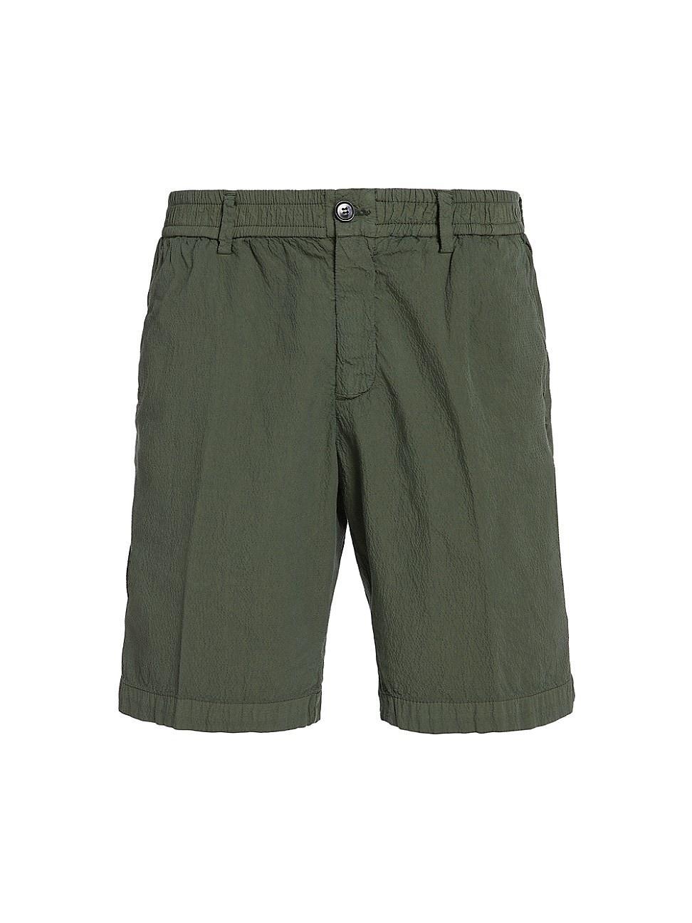 Mens Seersucker Elasticized Waistband Shorts Product Image