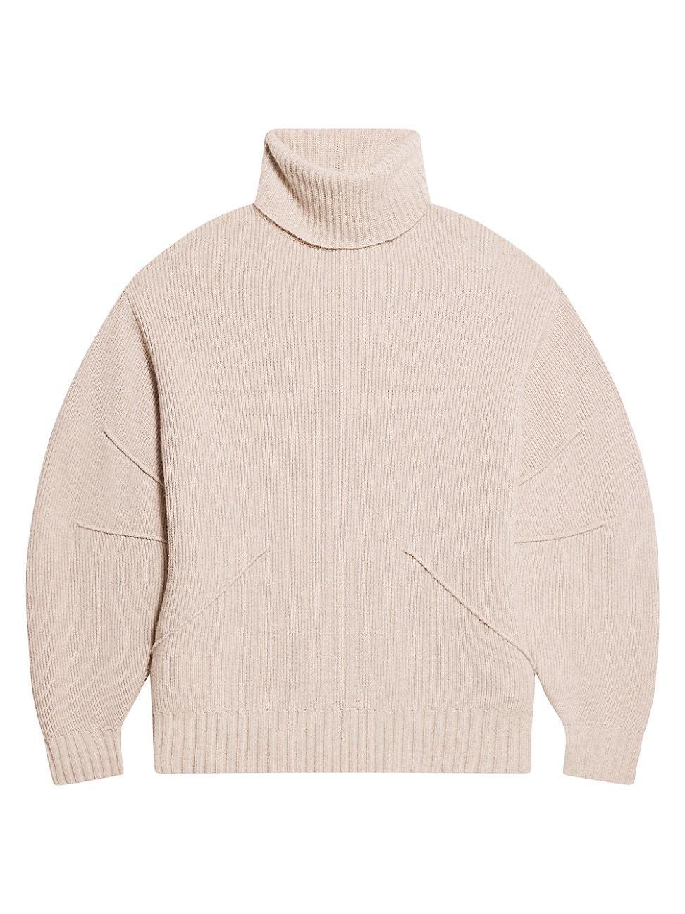 Womens Apex Chunky Wool-Cashmere Turtleneck Sweater Product Image