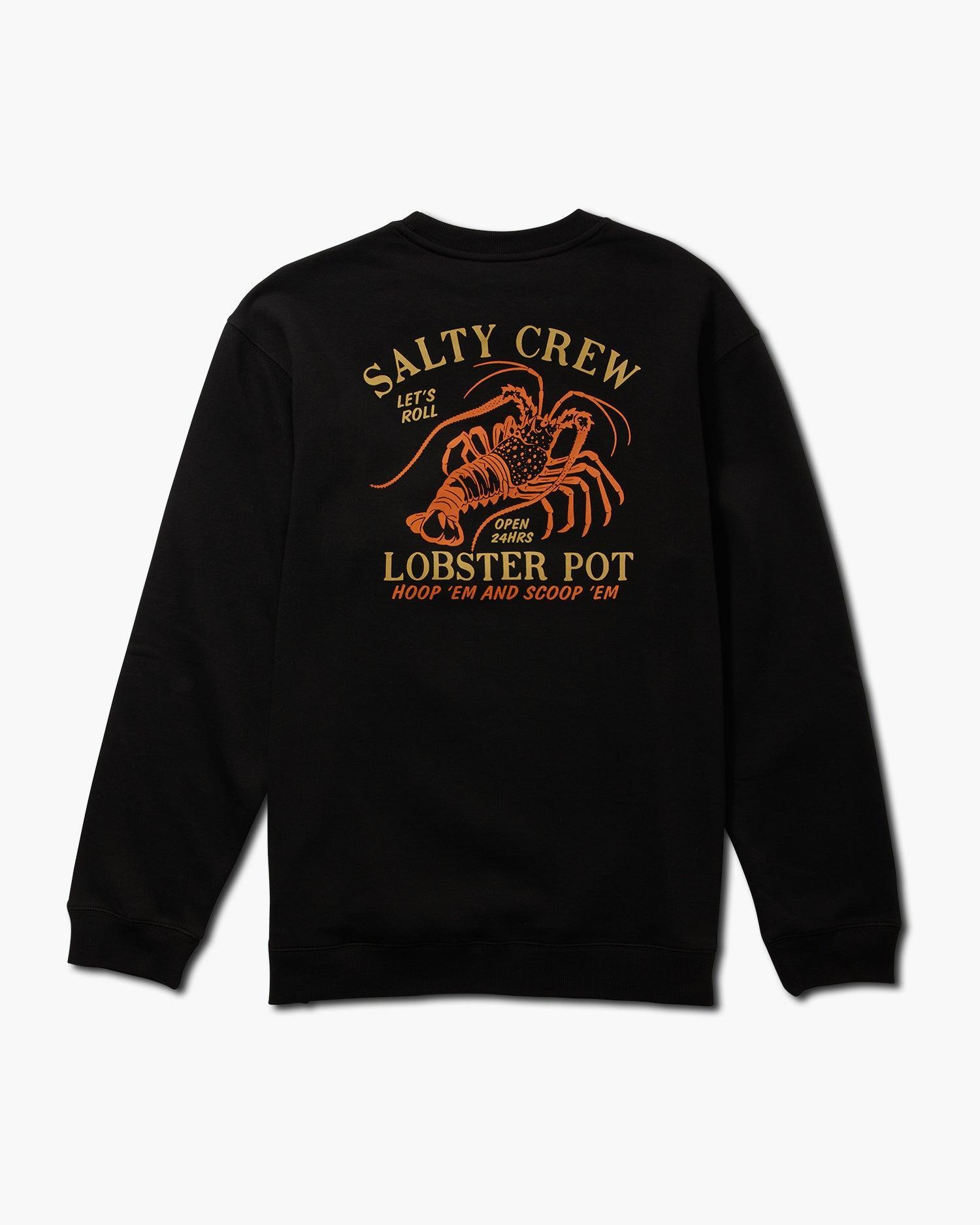 Lobster Pot Crew Fleece - Black Male Product Image