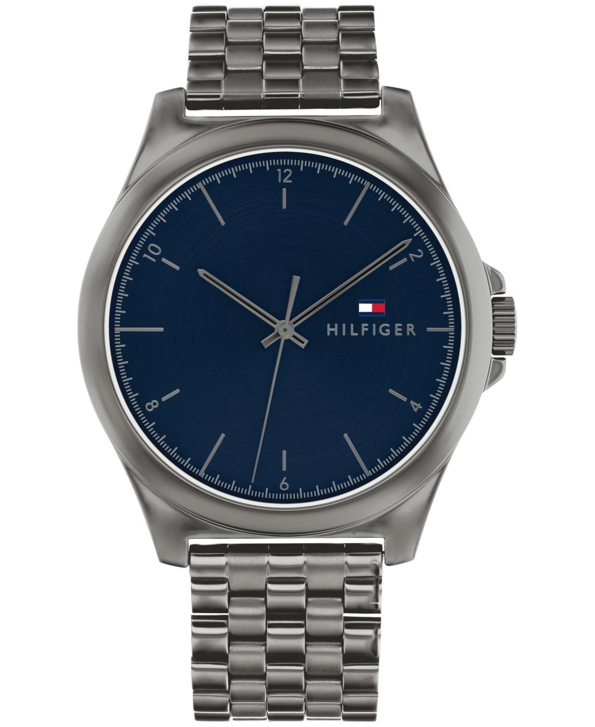 Tommy Hilfiger Mens Quartz Gunmetal Stainless Steel Watch 44mm - Gunmetal Product Image