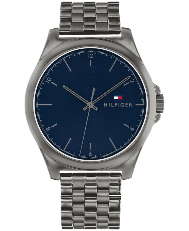 Tommy Hilfiger Mens Quartz Gunmetal Stainless Steel Watch 44mm - Gunmetal Product Image