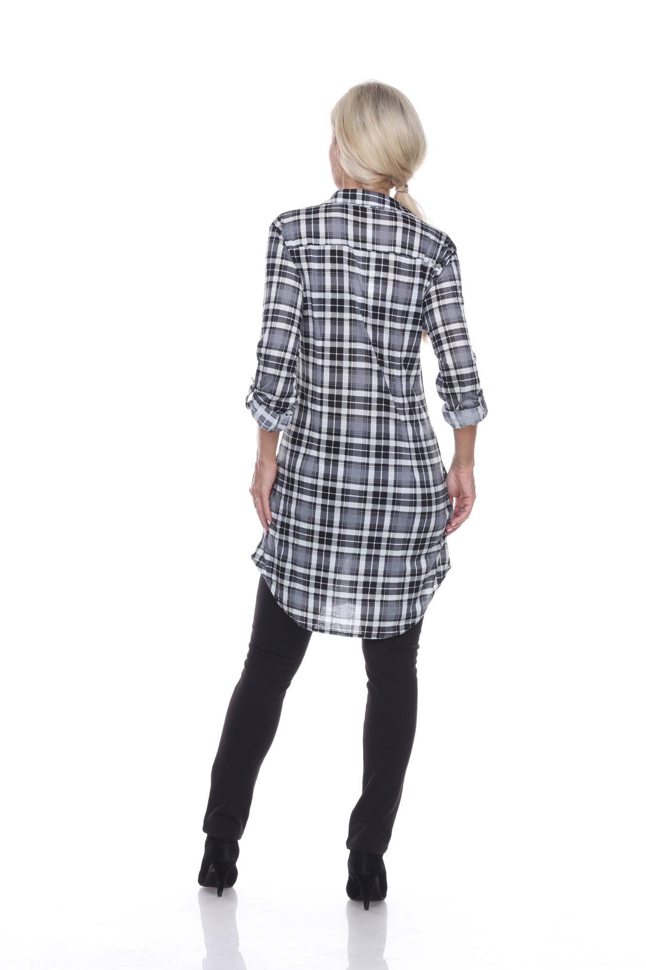 Women's Piper Stretchy Plaid Tunic Product Image