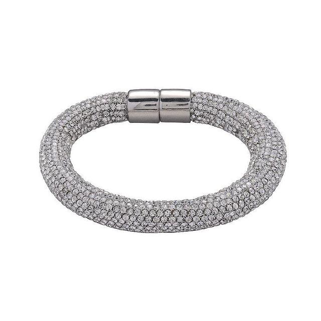 Emberly Pave Simulated Stone Magnetic Clasp Bracelet, Womens, None Product Image