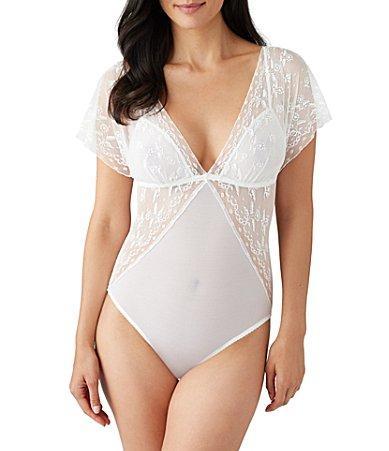 Womens Lifted In Luxury Lace-Insert Bodysuit Product Image