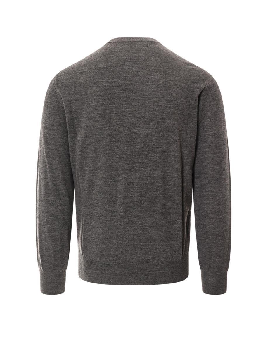 Wool And Cashmere Sweater In Grey Product Image