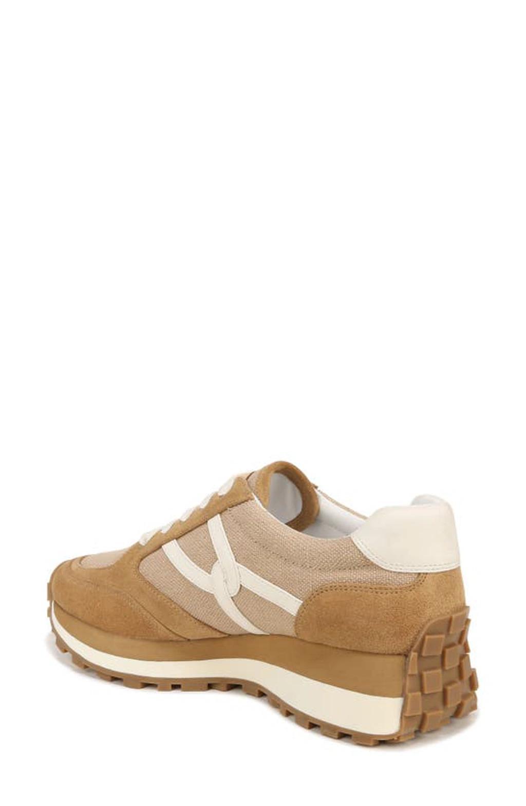 VERONICA BEARD Valentina Sneaker In Sand Beige Product Image