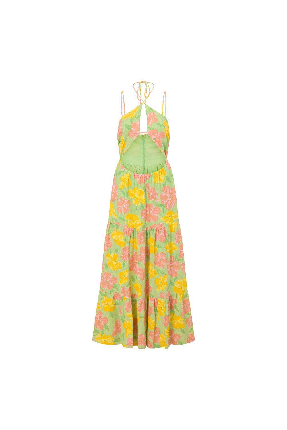 Addis Dress - Rose Fill Green Product Image