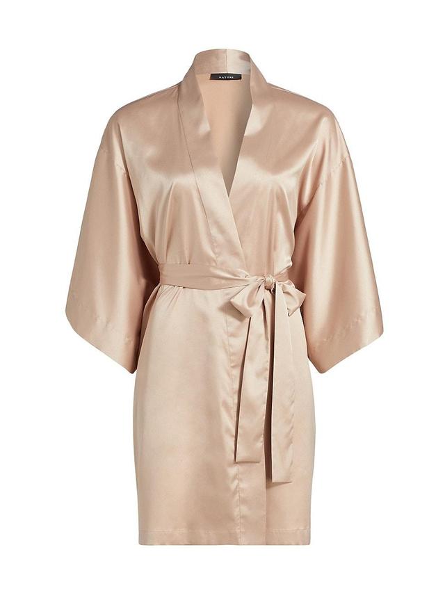 Womens Glamour Satin Robe Product Image