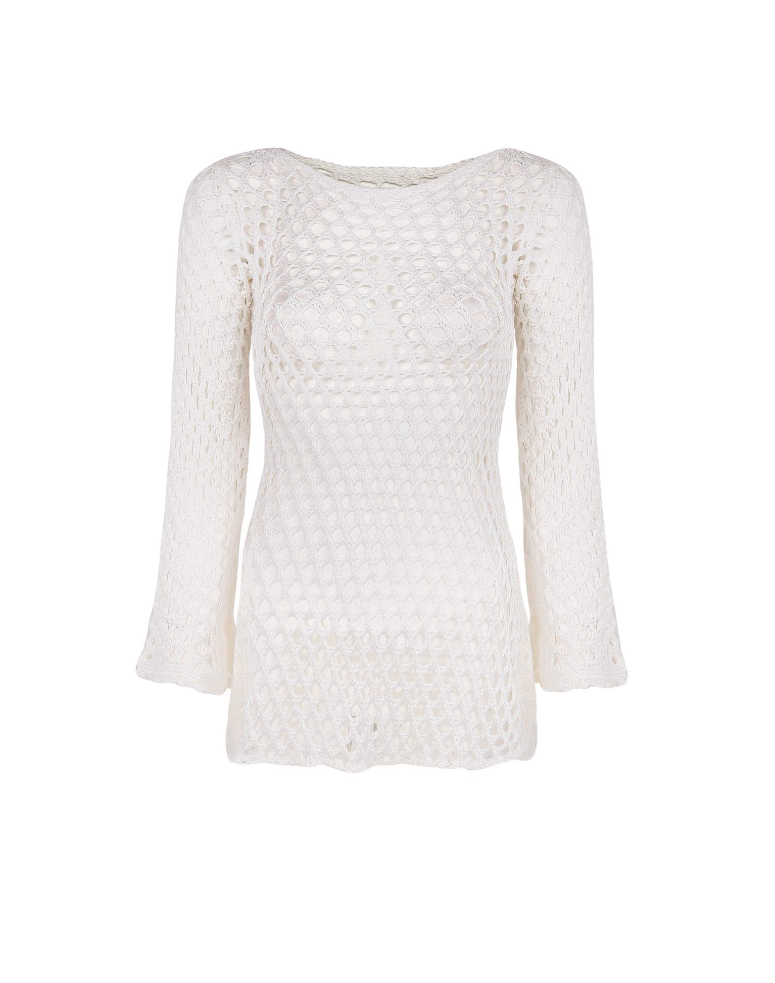 Knit Belle Short Cover Up - Off White Product Image