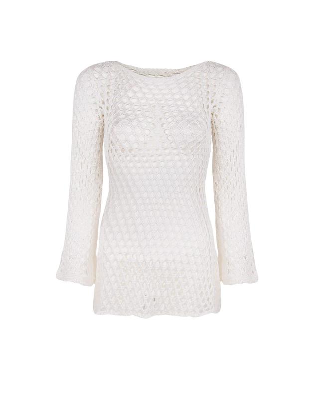 Knit Belle Short Cover Up - Off White Product Image