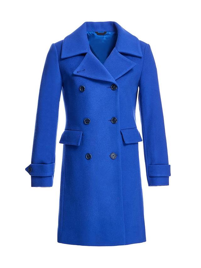 Womens Double-Breasted Wool Coat Product Image