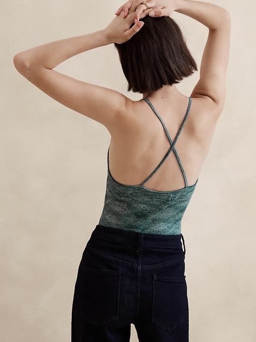 Strappy Space Dye Sweater Tank Product Image