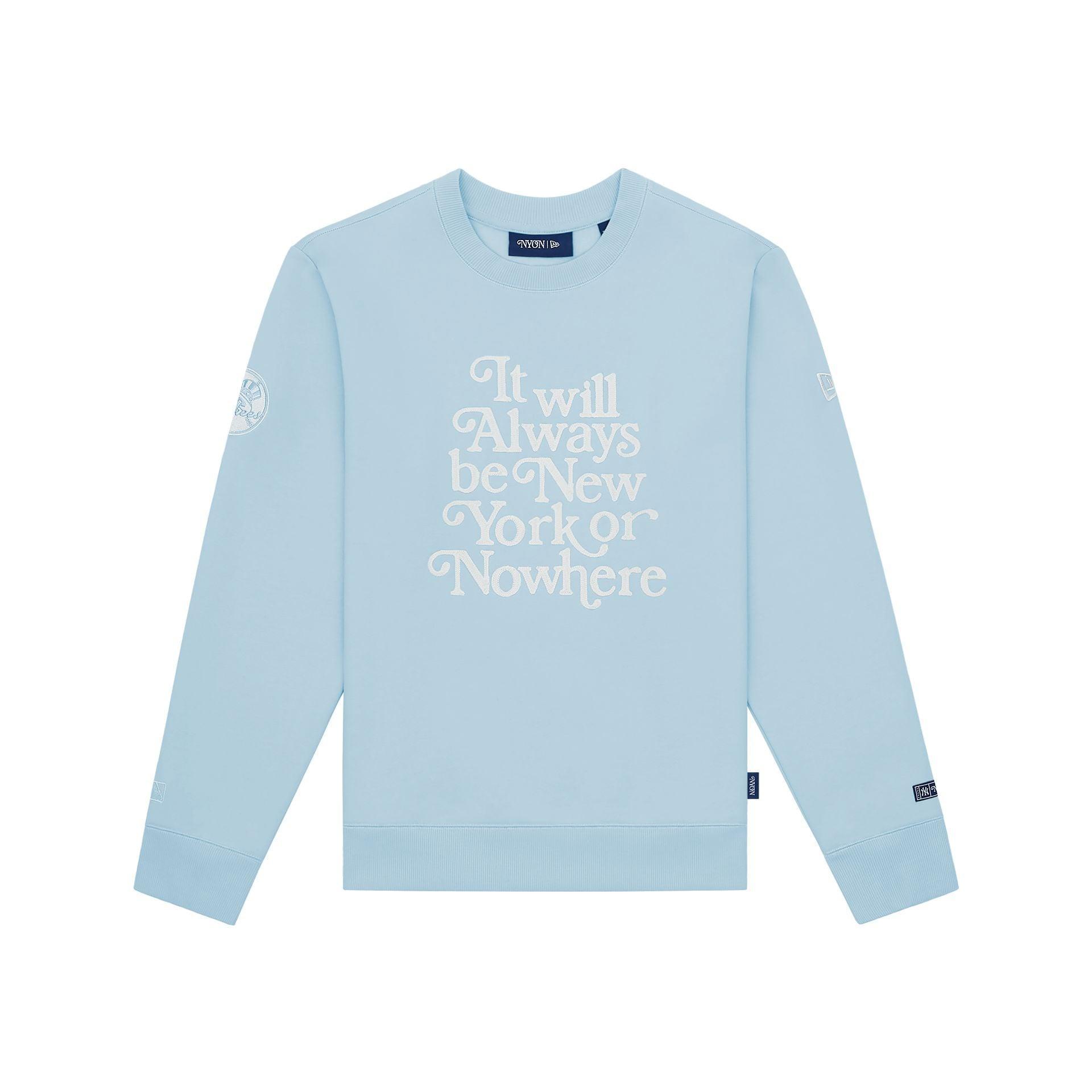 New York or Nowhere x New York Yankees Pinstripe Blue Crewneck Male Product Image