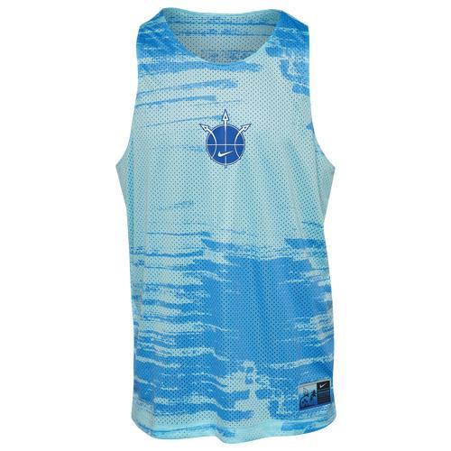 Nike Mens Mesh Summer Hoop Jersey - Blue/Blue Product Image