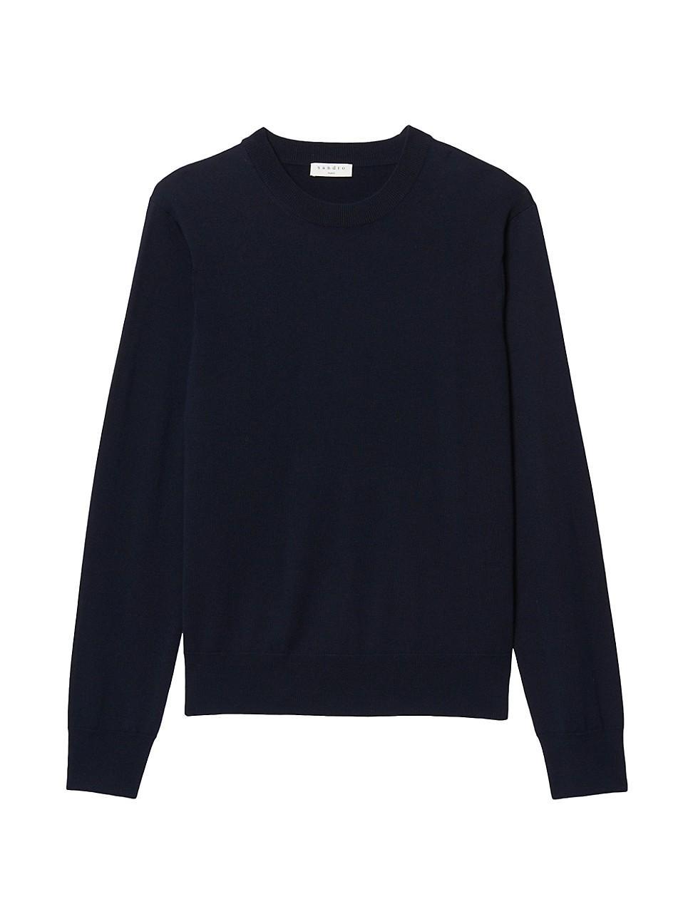 Mens Fine Knit Wool Sweater product image