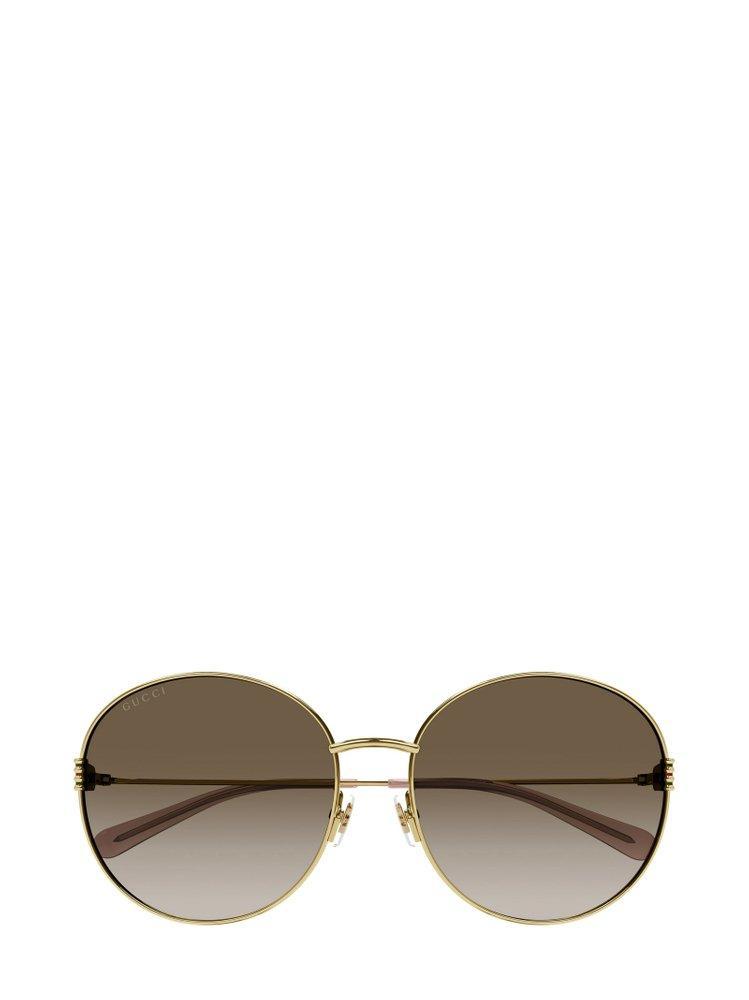 Eyewear Round Frame Sunglasses In Gold Product Image