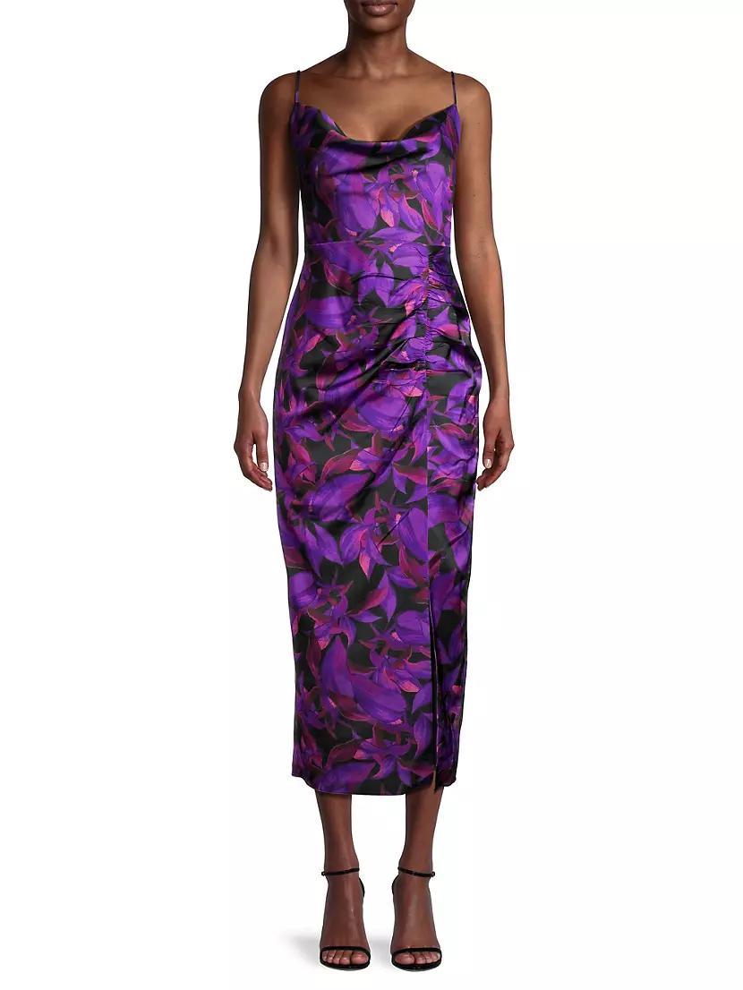 Lilliana Floral Satin Slipdress Product Image