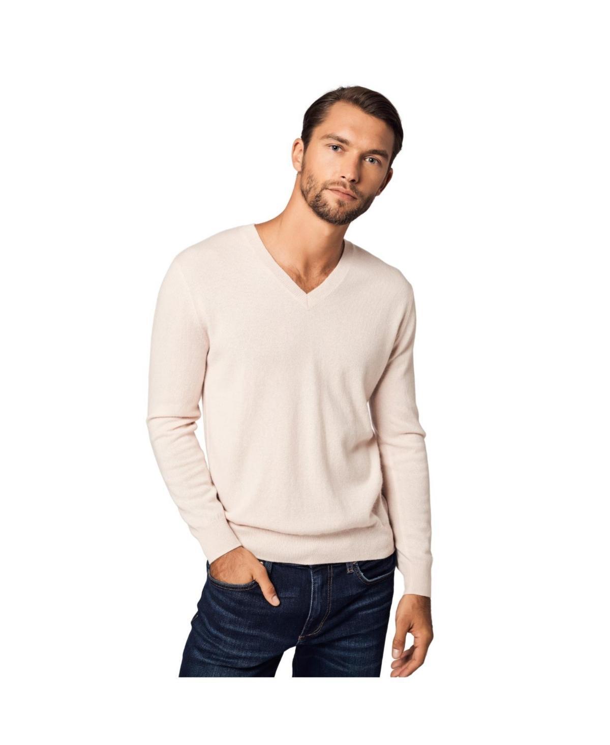 Bellemere Mens Solid V-Neck Merino Sweater Product Image