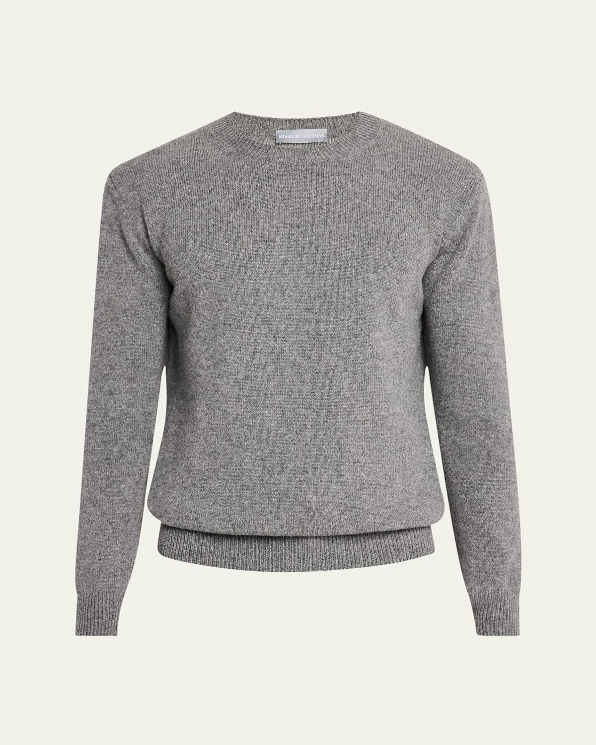 Mens Jersey Stitch Cashmere Crewneck Sweater Product Image